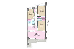 シルフィード湘南 3LDKの間取図画像