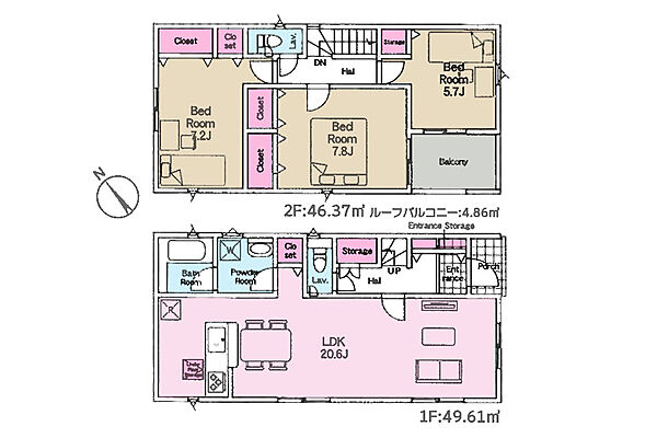 間取りを拡大表示