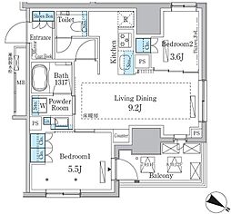 間取図画像 2LDK