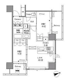 間取図画像 2LDK