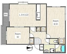 間取図画像 2LDK