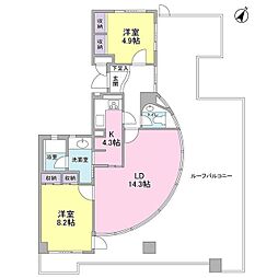 間取図画像 2LDK