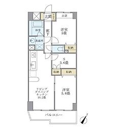 KDXレジデンス二子玉川 3LDKの間取図画像