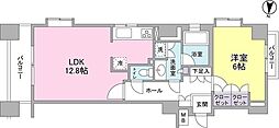 プロスペクトグラーサ広尾 1LDKの間取図画像