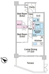 COMFORIA上池台 2SLDKの間取図画像