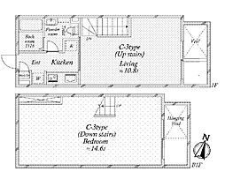グランドレジデンス目黒 1LDKの間取図画像