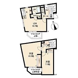 LiveFlat戸越 2LDKの間取図画像