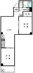 第三長門ビル 2LDKの間取図画像