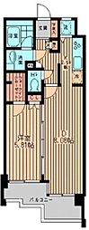 プラタナス目黒 1LDKの間取図画像