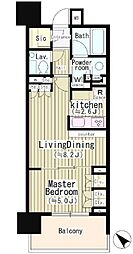 パークリュクス目黒 1LDKの間取図画像