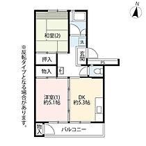 UR福生  ｜ 東京都福生市南田園3丁目（賃貸マンション2DK・6階・43.15㎡） その2