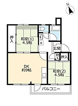 UR藤の台  ｜ 東京都町田市藤の台1丁目（賃貸マンション2DK・4階・45.81㎡） その2