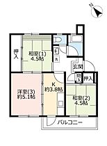 UR藤の台  ｜ 東京都町田市藤の台1丁目（賃貸マンション3K・3階・45.81㎡） その2