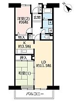 UR八王子パークヒル宇津木台  ｜ 東京都八王子市久保山町1丁目（賃貸マンション2LDK・5階・66.18㎡） その2