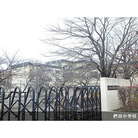 中学校「八王子市立椚田中学校まで1702ｍ」