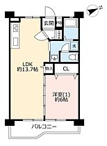 UR車返  ｜ 東京都府中市白糸台5丁目（賃貸マンション1LDK・4階・48.76㎡） その2