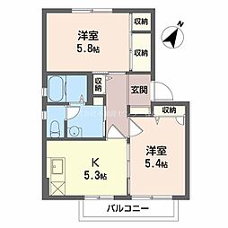 ファミーユMB 2Kの間取図画像