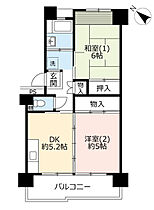 UR南永田  ｜ 神奈川県横浜市南区永田みなみ台（賃貸マンション2DK・9階・47.04㎡） その2