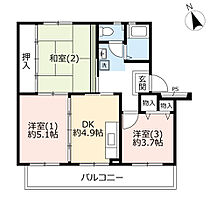 5階 / 3DK / 53.08㎡