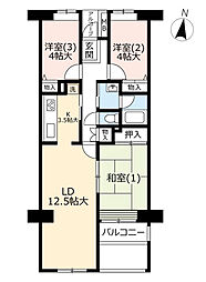 ベイサイト本牧-1 3LDKの間取図画像