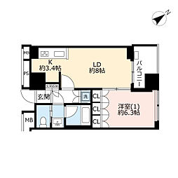 間取図画像 1LDK