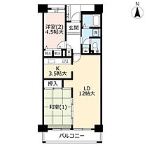 URサンヴァリエ日吉  ｜ 神奈川県横浜市港北区下田町4丁目（賃貸マンション2LDK・4階・62.27㎡） その2