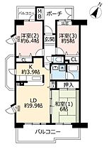 UR鶴ヶ丘  ｜ 神奈川県相模原市南区南台5丁目（賃貸マンション3LDK・1階・73.70㎡） その2