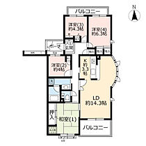 2階 / 4LDK / 92.77㎡