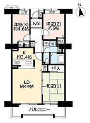 間取図画像 3LDK