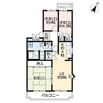 UR中山駅前ハイツ  ｜ 神奈川県横浜市緑区中山1丁目（賃貸マンション3LDK・4階・71.03㎡） その2