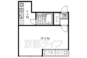 京都府京都市中京区聚楽廻西町（賃貸マンション1K・4階・20.00㎡） その2