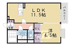 ベル・エキップ 101 ｜ 京都府京都市伏見区深草寺内町（賃貸アパート1LDK・1階・40.29㎡） その2