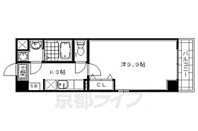 京都府京都市右京区太秦下刑部町（賃貸マンション1K・6階・30.25㎡） その2