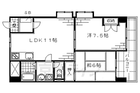 ソーラー福原21 200 ｜ 京都府京都市伏見区下鳥羽南柳長町（賃貸マンション2LDK・2階・50.40㎡） その2