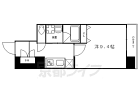 京都府京都市中京区達磨町（賃貸マンション1K・3階・30.82㎡） その2