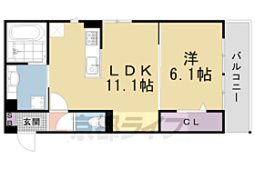 京都府京都市右京区花園艮北町（賃貸アパート1LDK・3階・41.85㎡） その2