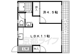 京都府京都市右京区太秦京ノ道町（賃貸マンション1LDK・1階・43.47㎡） その2