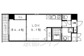 京都府京都市中京区西ノ京南原町（賃貸マンション1LDK・5階・35.00㎡） その2