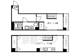 Ｂｒｉｌｌｅｒ五条大宮 501 ｜ 京都府京都市下京区堀之上町（賃貸マンション1LDK・5階・43.51㎡） その2