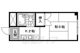 京都府京都市右京区太秦堀ケ内町（賃貸マンション1K・2階・17.42㎡） その2