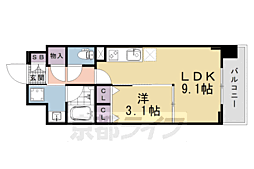 リシュドール梅小路 4階