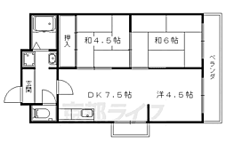 京都地下鉄東西線 椥辻駅 徒歩20分 2階/-
