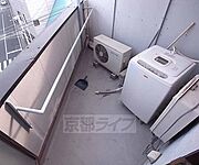 広いバルコニーです。