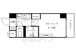 ラナップスクエア京都北野 1Kの間取図画像