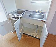 収納のあるキッチンです。
