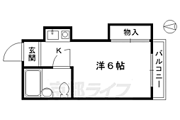 メイソン牧 1Kの間取図画像