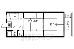 コートマザリ 2DKの間取図画像