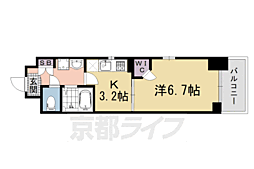 エステムプラザ京都烏丸五条 6階/-