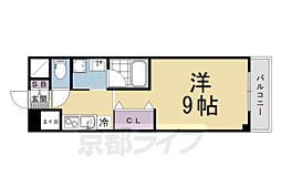 HIGOYA 1Kの間取図画像