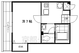 アルカサール成町 1Kの間取図画像
